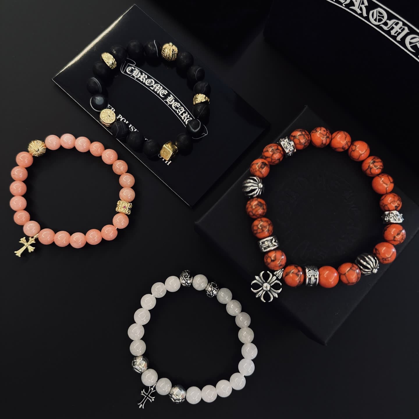 Chrome Hearts Beaded Bracelets Set